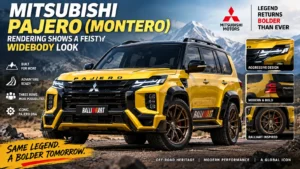 Mitsubishi Pajero Montero Rendering Shows a Feisty Widebody Look