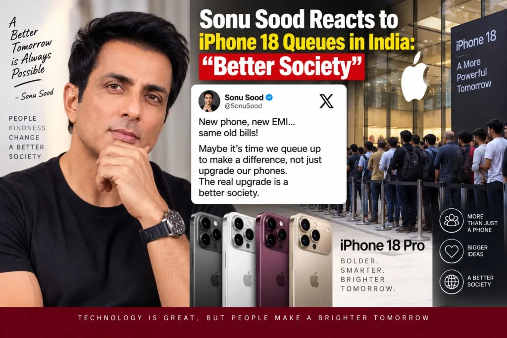 Sonu Sood Reacts to iPhone 18 Pro in India: “Better Society” 1 Sonu Sood Reacts to iPhone 18 Pro in India: “Better Society”