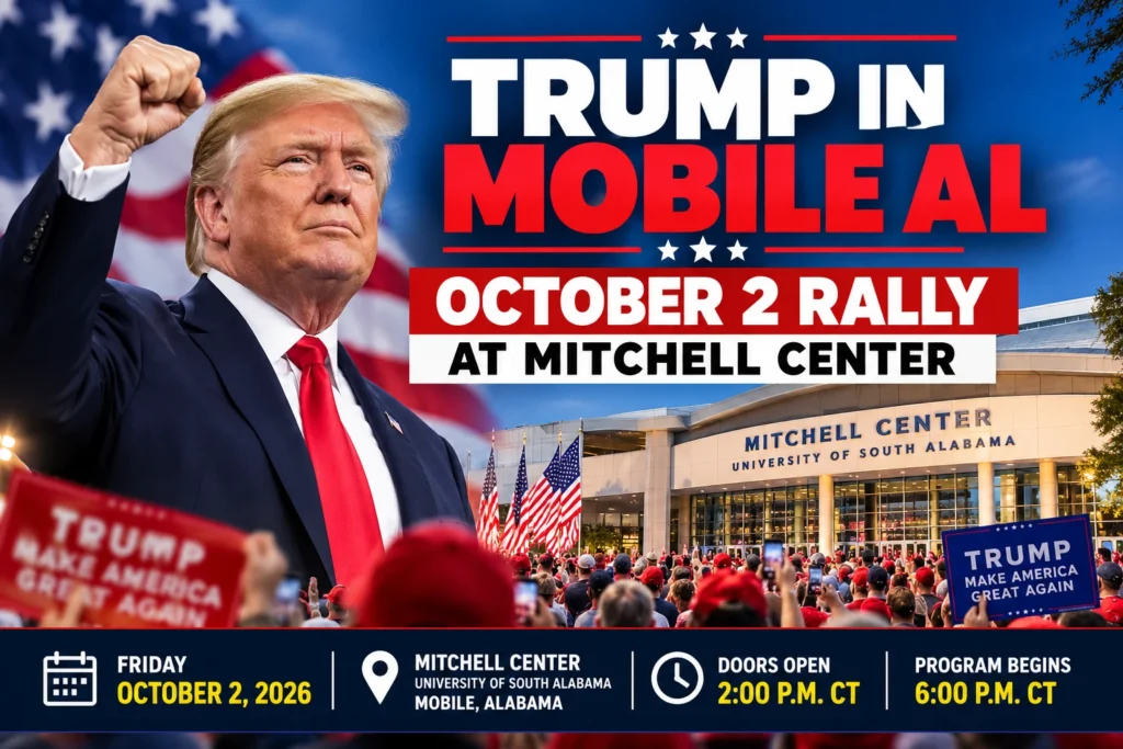 Trump in Mobile AL: October 2 Rally at Mitchell Center 3 Trump in Mobile AL: October 2 Rally at Mitchell Center
