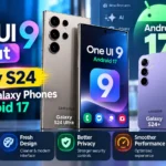 Samsung Galaxy S24 showing the One UI 9 Android 17 update rollout